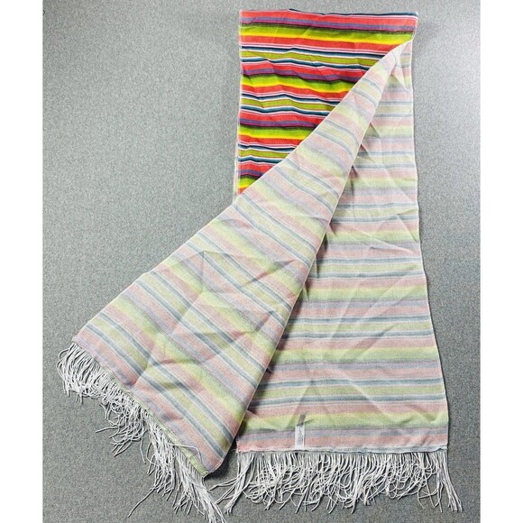 Amscan Mexican Theme Vibrant Colorful Table Runner Fringe Fiesta Party 71”x13.5” - Picture 2 of 2